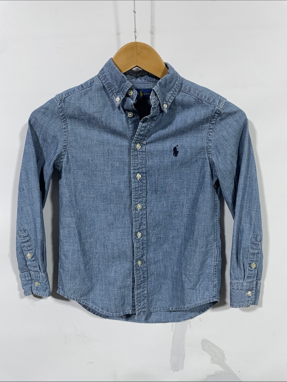 Kids Polo by Ralph Lauren Light Blue Chambray Button-Down Shirt